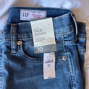 Gap NWT true skinny jeans 30 10T tall high rise